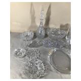 Lot of Crystal and Clear Glass Ware