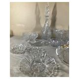 Lot of Crystal and Clear Glass Ware