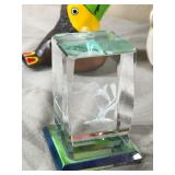 Wood, Stone, Ceramic Bird Figurines plus 2 Bird Books (Wild and N. American)