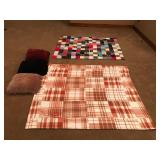 Quilt, Soft Throw Blanket and 3 Pillows - smoke free