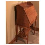 Vintage Solid Wood Secretary Desk - Smoke Free
