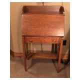 Vintage Solid Wood Secretary Desk - Smoke Free