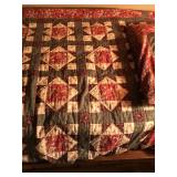 2 - Sets of Quilt Comforters for Twin Beds and Pillows - Smoke Free