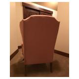 Vintage Queen Anne Wingback Arm Chair  - Smoke Free