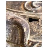 Home Decor - Large Vase with Branches for Decoration and Elephant Heads on Each Side