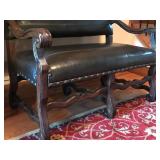 Beautiful Upholstered Wood Framed Bench - Smoke Free