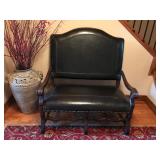 Beautiful Upholstered Wood Framed Bench - Smoke Free