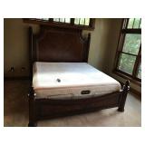 Stanley Furniture King Size Bed Frame with 2 Reverie Twin Adjustable Support Beds (Mechanical)  - Smoke Free