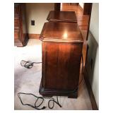 2 - Stanley Furniture Solid Wood Night Stands with Built in Power Strip on Back - Smoke Free
