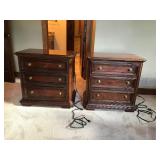 2 - Stanley Furniture Solid Wood Night Stands with Built in Power Strip on Back - Smoke Free