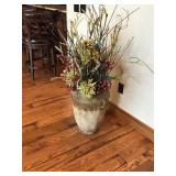 Home Decor Large Vase with Imitation Flowers