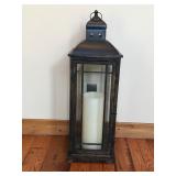 Home Decor Large Hanging Lantern with Battery Operated Candle