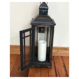 Home Decor Large Hanging Lantern with Battery Operated Candle