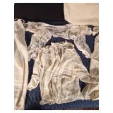 Vintage bras, dresses, shirt & skirt, flour sack