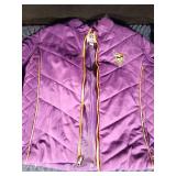 NFL quilted Viking jacket with pompom gloves
