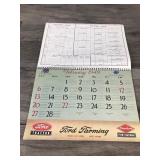 1949 Seasons Greetings Ford Tractor / Farming / Equipment Calendar “when the sun goes down on a perfect day by John Clymer”