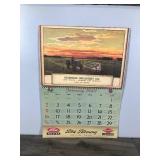 1949 Seasons Greetings Ford Tractor / Farming / Equipment Calendar “when the sun goes down on a perfect day by John Clymer”