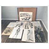 Large Box Full of Art Drawings - see description for more info