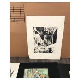Large Box of Art Drawings - See description for more info