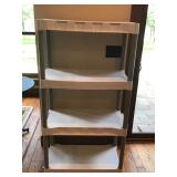 4 Tier heavy duty plastic shelf
