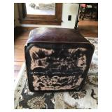Leather Ottoman - shows wear - see pics - Smoke free