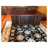 Solid wood desk with 6 drawers and 1 slide out tray. (smoke free) with 4 keys