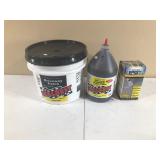 Seal Best driveway patch, Seal Best asphalt crack filler, Rust-Oleum epoxy shield concrete patch and repair