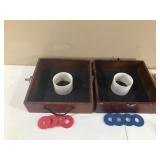 Washer toss game and bean bag horseshoes
