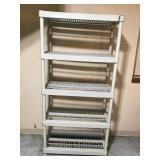 Heavy duty 5 tier plastic shelf