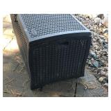 Suncast outside storage box with contents