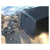 Suncast outside storage box with contents