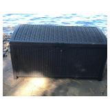 Suncast outside storage box with contents