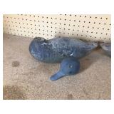 3 Hand carved wood decoys