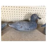 3 Hand carved wood decoys