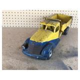 Vintage Buddy L toys - sand loader and pressed steel dump truck