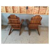 2 Large wood outdoor patio chases handcrafted by DCB toys, Inc. Brainerd, MN