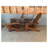 2 Large wood outdoor patio chases handcrafted by DCB toys, Inc. Brainerd, MN