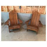 2 Large wood outdoor patio chases handcrafted by DCB toys, Inc. Brainerd, MN
