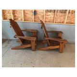 2 Large wood outdoor patio chases handcrafted by DCB toys, Inc. Brainerd, MN