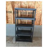Plano 5 tier plastic shelf