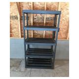 Plano 5 tier plastic shelf