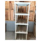 Heavy duty 5 tier plastic shelf
