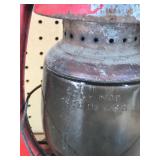Vintage Red Elgin oil lantern star bottom with Dietz D-lite N.Y. USA glass globe