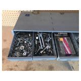 23 Drawer metal hardware cabinet full of hardware