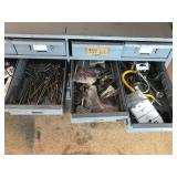 23 Drawer metal hardware cabinet full of hardware