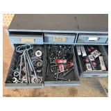 23 Drawer metal hardware cabinet full of hardware
