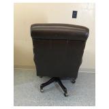Lg Brown office chair on wheels