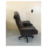 Lg Brown office chair on wheels