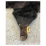 Black bear rug