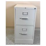 2 Drawer metal file cabinet - no key